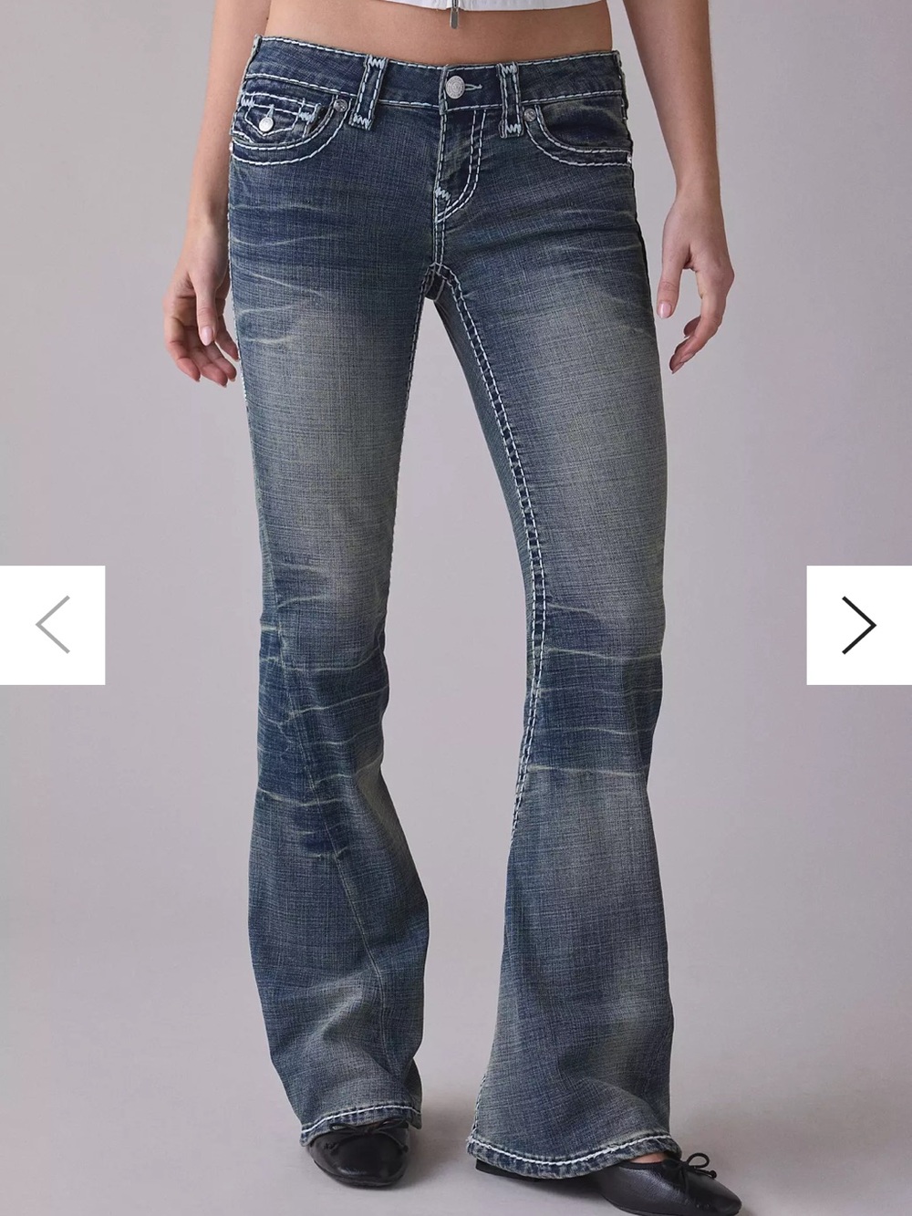 True Religion Dark Blue Flared Jeans